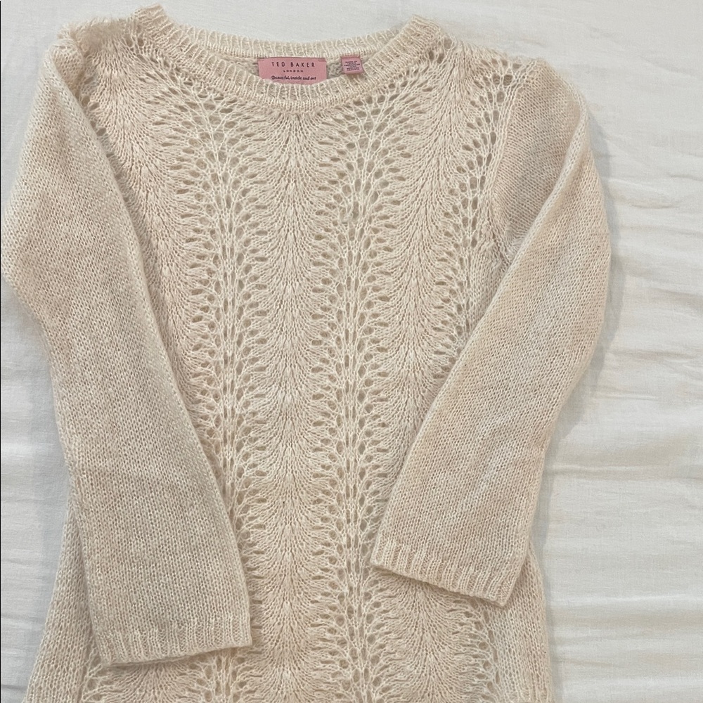 Ted Baker Women's Beige Textured Sweater